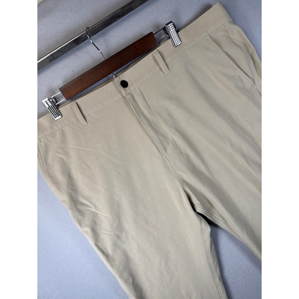 Free Fly Men Breeze Pants 38x27 Beige Lightweight Stretch Casual Travel Work EUC